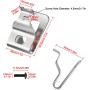 Ganchos de clip para cinturón, clips para herramientas de taladro de 20 V, clip de cinturón compatible con Dewalt N268241,