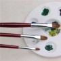 Juego de 6 unidades de pinceles para pintura al óleo de pelo de comadr