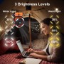 ELZO Camping Fan 20000mAh, Portable Rechargeable for Desk/Tent with Remote Control and Hook, LED Light, Continuous Speed USB