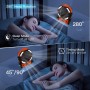 ELZO Camping Fan 20000mAh, Portable Rechargeable for Desk/Tent with Remote Control and Hook, LED Light, Continuous Speed USB