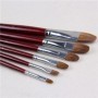 Juego de 6 unidades de pinceles para pintura al óleo de pelo de comadr