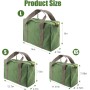Bolsa de herramientas, bolsa de herramientas de boca ancha, bolsa de herramientas de lona duradera, bolsa de herramientas