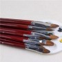 Juego de 6 unidades de pinceles para pintura al óleo de pelo de comadr