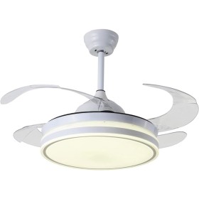 BEL AIR HOME - RAGNAR Ceiling Fan with DC Motor and Pull-Down Blades with LED Light 36W (3000K, 4000K, 6500K) with Remote