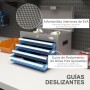 DURHAND Caja de Herramientas Metálica Maletín de Herramientas con 4 Cajones Bandeja Superior Cerradura y Asas Laterales Carga 20