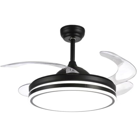 BEL AIR HOME - Ceiling Fan - DC Motor and Pull-Down Blades - LED Light 36W (3000K, 4000K, 6500K) - Remote Control Included