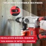 TEENO Martillo Perforador, 7J Energía de Impacto, 1500W Martillo Percutor con SDS-Plus Mandril, Martillo Demoledor, 4500BPM,