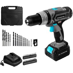 Cecotec Taladro Atornillador, Perforador y Percutor de Batería CecoRaptor Perfect ImpactDrill 2024 Advance. Batería de 24V y