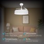 LED ATOMANT Ceiling Fan with LED Light, 40W, Ø 109 cm, CCT, 4100LM, with 4 Retractable Blades, 6 Speeds Ultra Quiet and Low