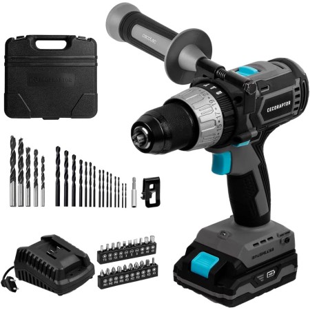 Cecotec Taladro Atornillador, Perforador y Percutor de Batería CecoRaptor Perfect ImpactDrill 2024 Advance. Batería de 24V y