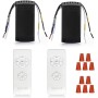 QIACHIP Ceiling Fan Remote Control with 3 Speeds, Light Control and 4 Timers for Ceiling Fan Lamp 220V 230V for Home Office