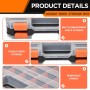 Organizador de piezas pequeñas, caja organizadora de tornillos, 34 compartimentos, doble cara, piezas organizadoras con