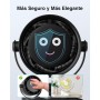 Portable Clip Fan, Mini USB Rechargeable Fans, 720 Degree Rotation, 5 Speeds with LED Display, Quiet Table Fan for Office, Home,