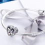 Abalorios de plata de ley 925 para pulsera Pandora, diseño de corazón Estilo 1.