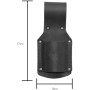 Soporte de cuero diseñado para mantener tu hacha o martillo seguro durante las actividades (negro)