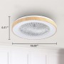 activeallbrite Ceiling Fans, DC Motor 20W, Adjustable Wind Speed with Remote Control, Suitable Bedroom, Children's Room.
