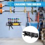 shuhauk Soporte de calafateo para montaje en pared de tubo de calafateo manual, estante de almacenamiento de metal para tubos de