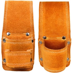 Bolsa de cuero para cinturón de herramientas, para soporte duradero de martillo de cuero vacuno para cinturón, práctico