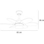 Kids ceiling fan white pastel colours reversible | Bluetooth ceiling fan with small silent youth light
