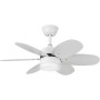 Kids ceiling fan white pastel colours reversible | Bluetooth ceiling fan with small silent youth light