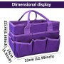 Teacher Tote Bag, Oxford Cloth Organizer, Large Tote with Multiple Pockets, Stationery and Supplies Storage Bag for Classroom,
