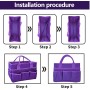 Teacher Tote Bag, Oxford Cloth Organizer, Large Tote with Multiple Pockets, Stationery and Supplies Storage Bag for Classroom,