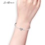 LaMenars - Colgante de perlas de plata de ley 925 con corazón de amor, feliz aniversario, dibujado a mano, con circonita cúbica,