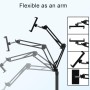 SAMHOUSING Soporte de Suelo para Tableta, Ajustable Universal Giratorio de 360 Grados, Soporte de teléfono para