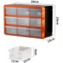 Caja de almacenamiento multifuncional de polipropileno para herramientas, 360 x 240 x 180 mm, apilable, colgante, verde