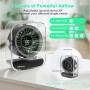 Dreamhigh® Ventilador Portatil USB, Ventilador Pequeño con Pantalla LED, 6 Velocidades, Mini Fans Silencioso(15dB) para Oficina,