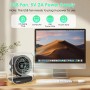 Dreamhigh® Ventilador Portatil USB, Ventilador Pequeño con Pantalla LED, 6 Velocidades, Mini Fans Silencioso(15dB) para Oficina,