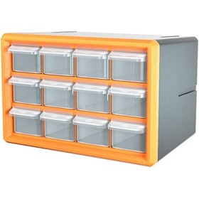 Zilimontt Caja de piezas de cajón, organizador de piezas de cajón, gabinete de almacenamiento de montaje en pared, para