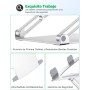 Glangeh Soporte Portatil Mesa Estable, Aleación de Aluminio Elevador Portatil con Ergonómico Altura Ajustable,Refrigeración