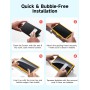 JSAUX 3-Pack Protector Pantalla para Nintendo Switch 2 2025, Ultra HD, Dureza 9H, Resistente a Arañazos, Cobertura Completa de