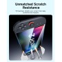 JSAUX 3-Pack Protector Pantalla para Nintendo Switch 2 2025, Ultra HD, Dureza 9H, Resistente a Arañazos, Cobertura Completa de