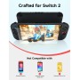 JSAUX 3-Pack Protector Pantalla para Nintendo Switch 2 2025, Ultra HD, Dureza 9H, Resistente a Arañazos, Cobertura Completa de
