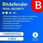 Bitdefender Total Security 2025 | 10 Dispositivos | 2 Años | PC/Mac/iOS/Android | Código de activación por email | Renovación