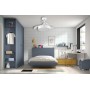 LEDUNI ® Ceiling Fan with LED Light 72W and Remote Control, DC Motor, 6 Speeds, Quiet, 4 Folding Blades, Summer-Winter Function,