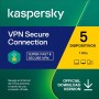 Kaspersky VPN Secure Connection | 5 Dispositivos | 1 Usuario | 1 Año | PC/Mac | Código de activación enviado por email
