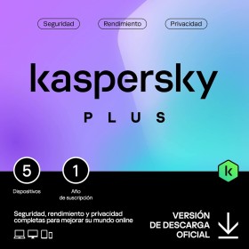 Kaspersky Plus Internet Security 2025 | 5 Dispositivos | 1 año | Anti-Phishing y Firewall| VPN ilimitada | Gestor de contraseñas
