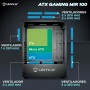 UNYKAch Caja de Ordenador ATX MIR 100, Gaming Gran Tamaño con 4 Ventiladores ARGB, 1 USB 2.0 y 3 USB 3.0