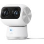 eufy Security Indoor CAM S350, cámara Doble, cámara de Seguridad con resolución 4K UHD, Zoom de 8× y PTZ de 360°, Ideal para