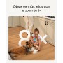eufy Security Indoor CAM S350, cámara Doble, cámara de Seguridad con resolución 4K UHD, Zoom de 8× y PTZ de 360°, Ideal para