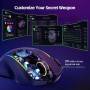 3 Wireless - Ratón para Gaming, Tri-Mode 2.4G/USB-C/Bluetooth Mouse hasta 10000DPI, Chroma RGB retroiluminado, Ratón ergonómico