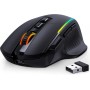 3 Wireless - Ratón para Gaming, Tri-Mode 2.4G/USB-C/Bluetooth Mouse hasta 10000DPI, Chroma RGB retroiluminado, Ratón ergonómico