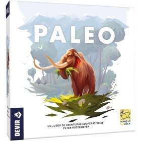 Devir - Paleo, Juego de Mesa Cooperativo, Estrategia en la Prehistórica, 2-4 Jugadores, 10+ Años (BGPALSP)