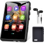 64 GB Reproductor MP3 Bluetooth 5.3, 2,4" Ecrã Tátil MP3 Reproductor Portátil com Altifalante Interior, Gravador De Voz, rádio