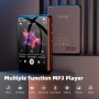 64 GB Reproductor MP3 Bluetooth 5.3, 2,4" Ecrã Tátil MP3 Reproductor Portátil com Altifalante Interior, Gravador De Voz, rádio