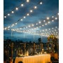 SAEIHGAE Exterior Jardín Solares Guirnalda Luces: Guirnaldas Luz Exterior Solar 15M 50FT G40 LED Plástico Bombillas 3 Modos