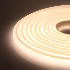 XUNATA 2m LED Neon Flexible 220V, Alto brillo Tira de LED COB con Cable de Alimentación, Cada Corte de 50 cm, IP65 Impermeable,
